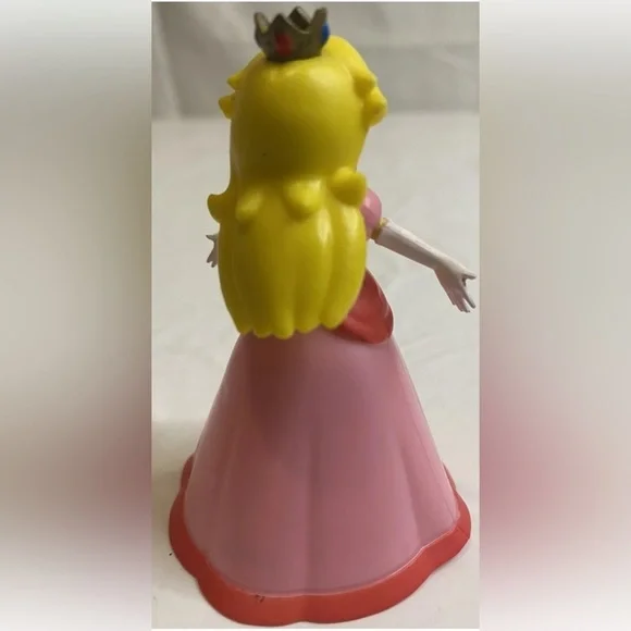 Jakks Pacific Super Mario World of Nintendo PRINCESS PEACH 3” Figure- EUC - Picture 2 of 4